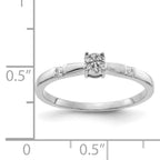 14k White Gold Diamond Cluster Ring