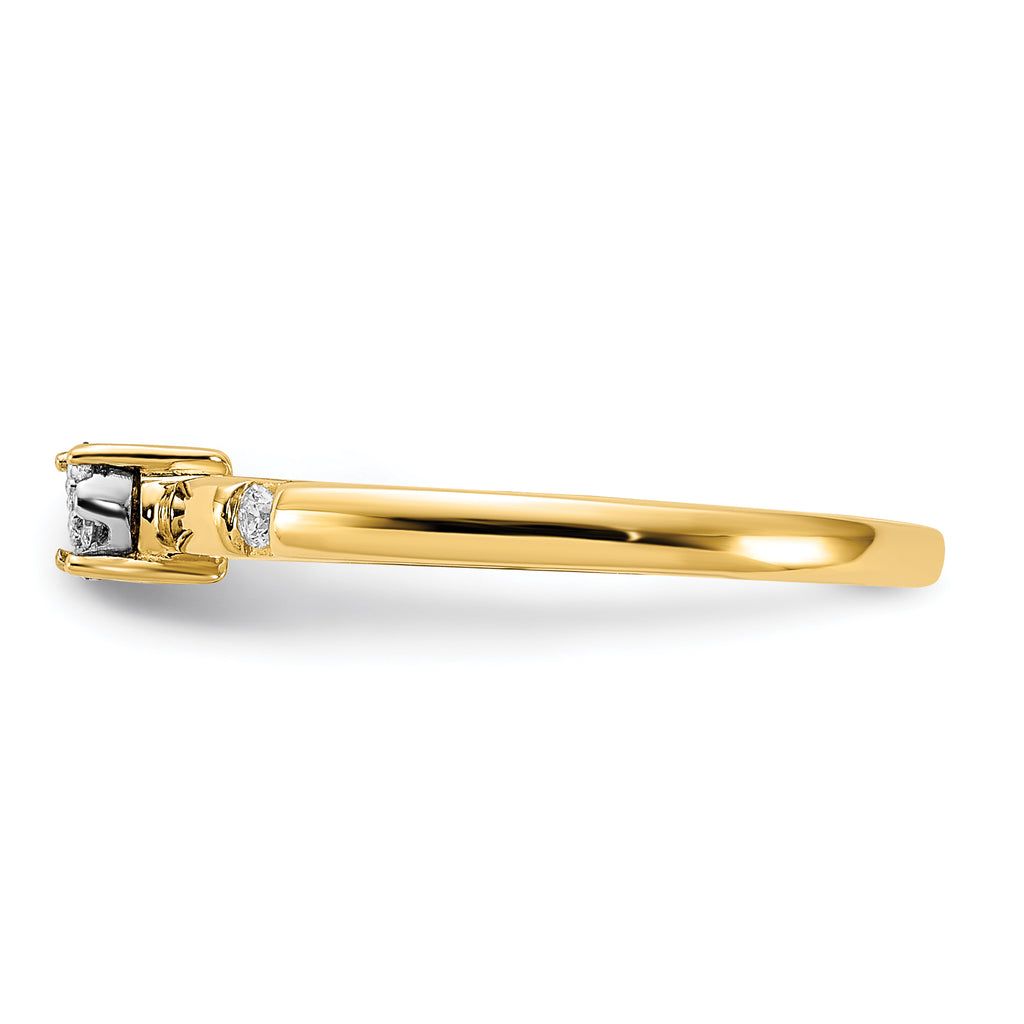14k Diamond Cluster Ring