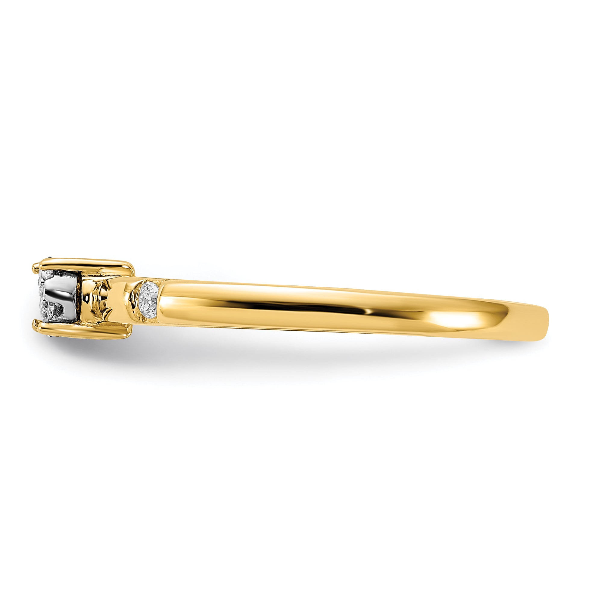 14k Diamond Cluster Ring