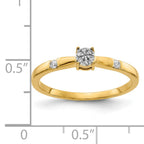 14k Diamond Cluster Ring