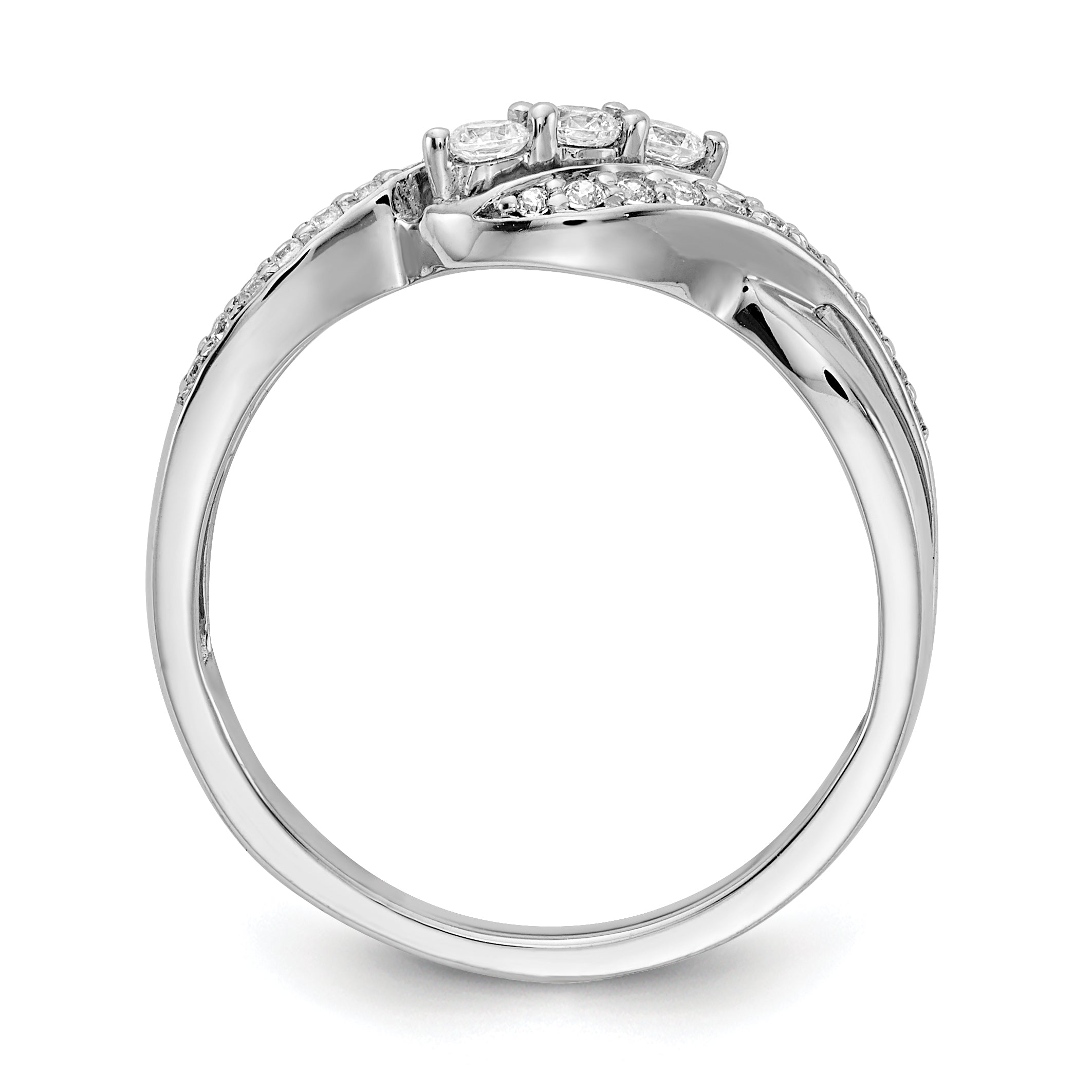 14k White Gold Diamond Fashion Ring Secondary image