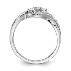 14k White Gold Diamond Fashion Ring
