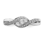 14k White Gold Diamond Fashion Ring