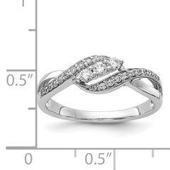 14k White Gold Diamond Fashion Ring