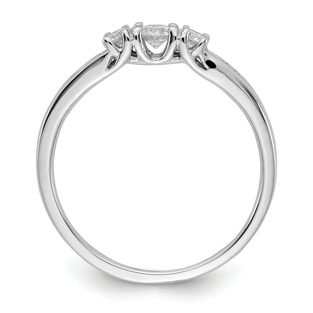 14k White Gold Diamond Ring
