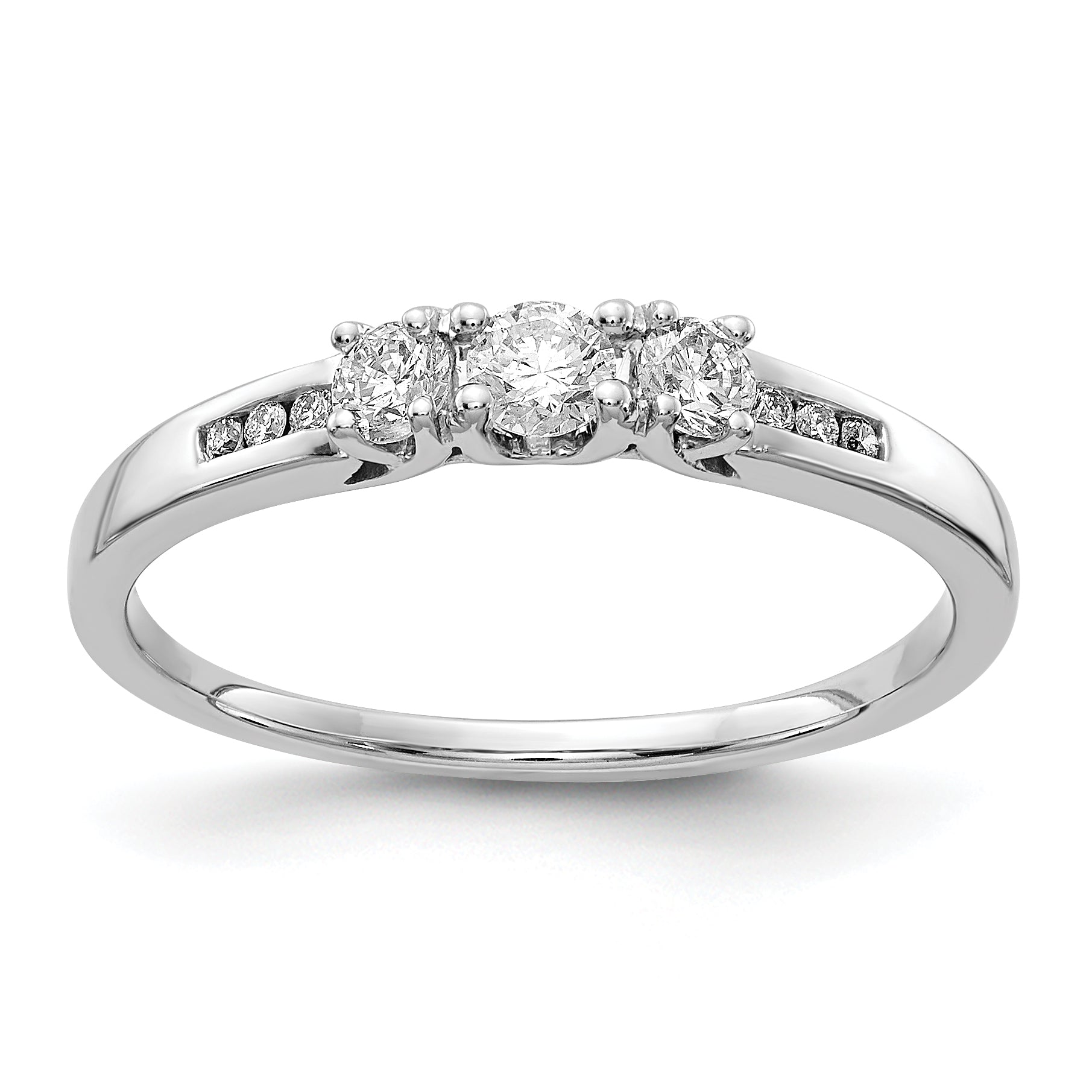 14k White Gold Diamond Ring Main image