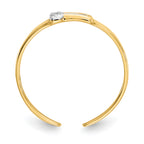 14k .01ct Diamond Buckle Toe Ring