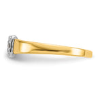 14k .01ct Diamond Buckle Toe Ring