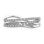 14k White Gold Polished Diamond Ring