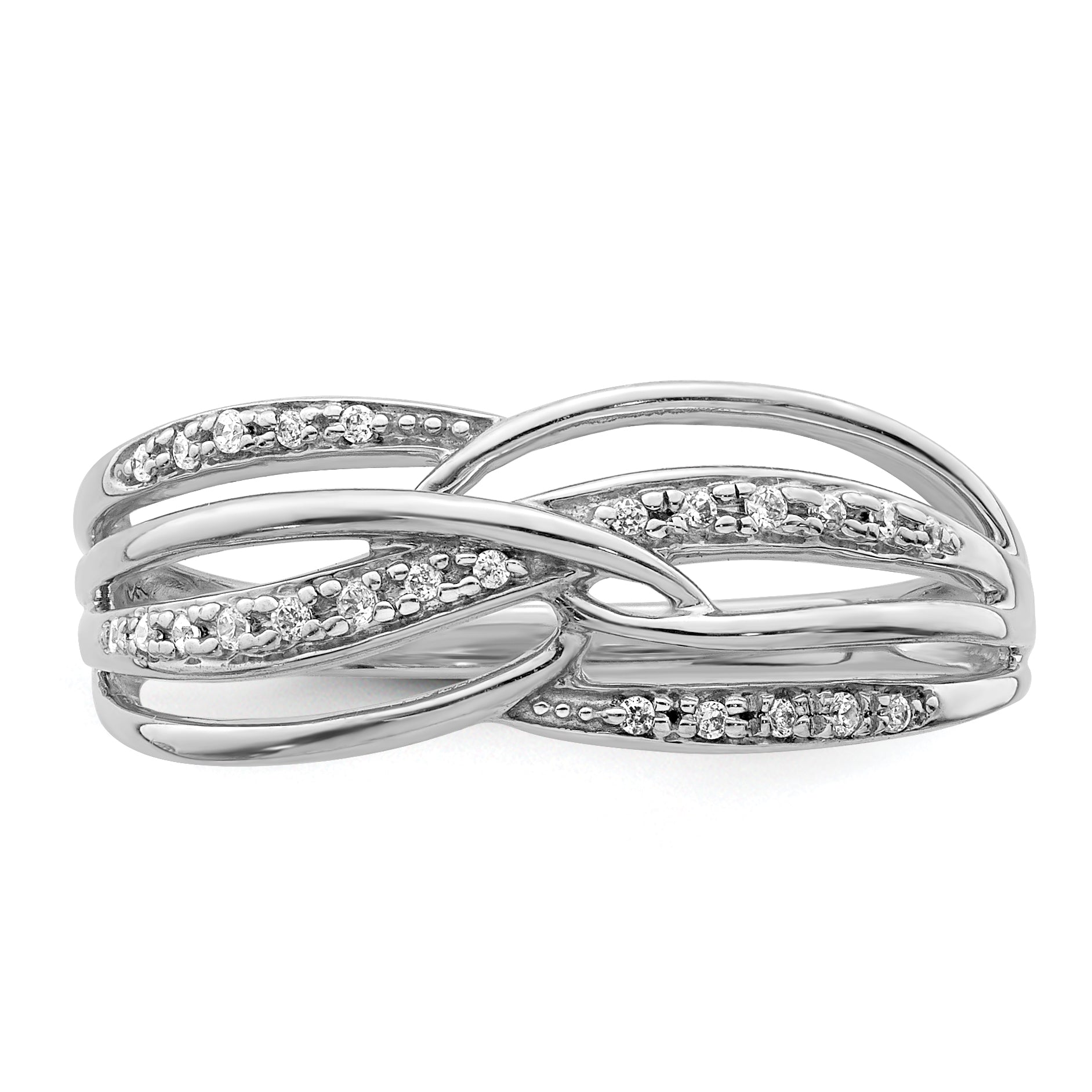 14k White Gold Diamond Ring
