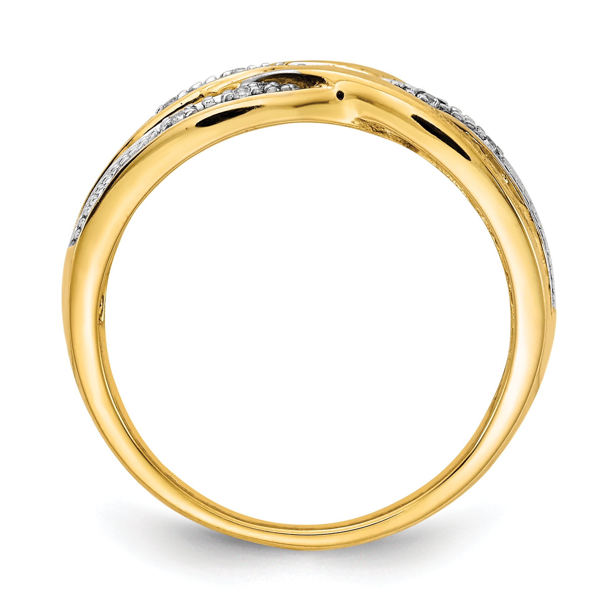 14k Rhodium Diamond Ring Secondary image