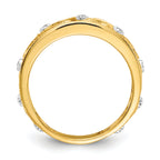 14k Flower Vine Design Diamond Ring