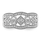 14k White Gold Diamond Vintage Ring