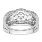 14k White Gold Diamond Vintage Ring