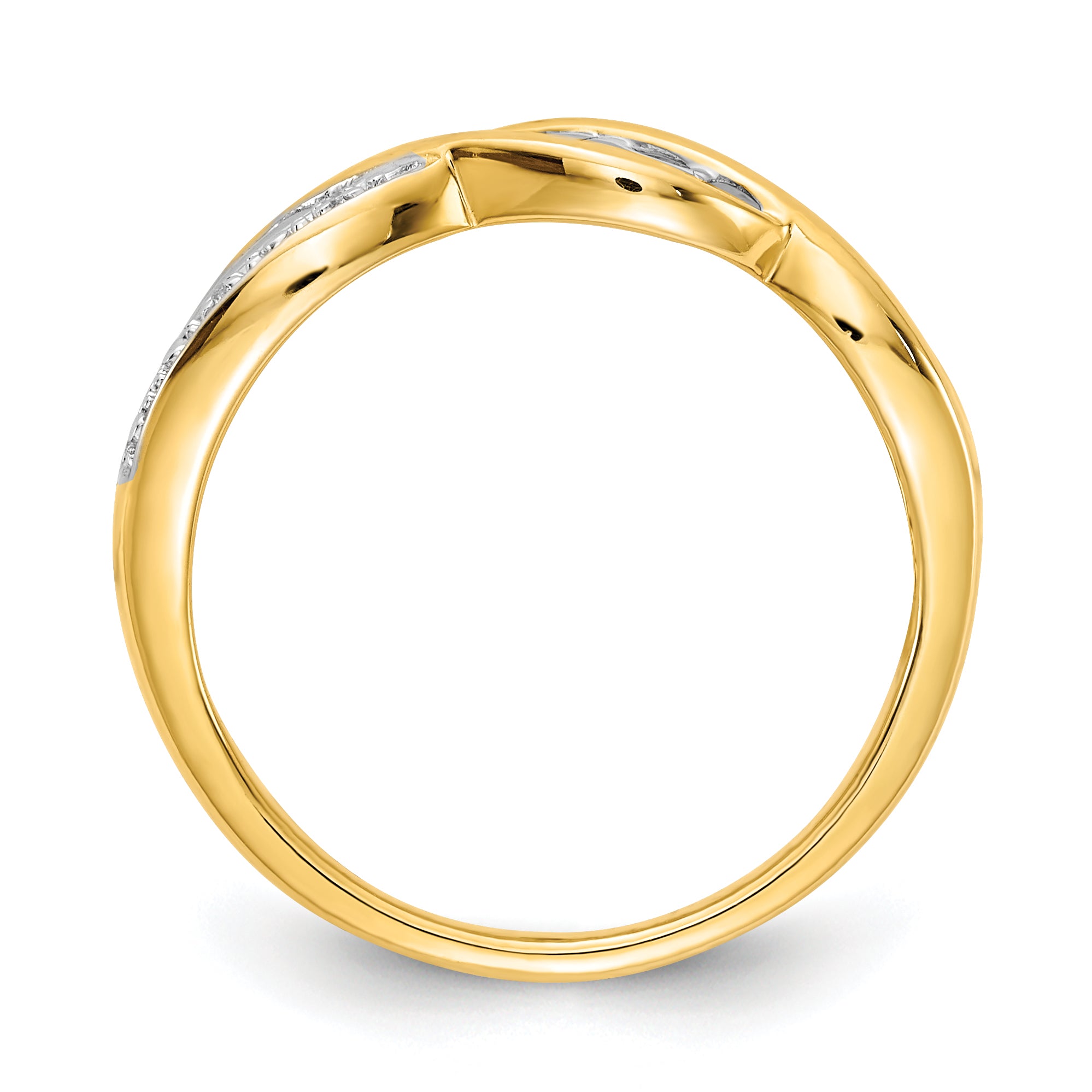 14k WithRhodium Diamond MOM Ring Secondary image