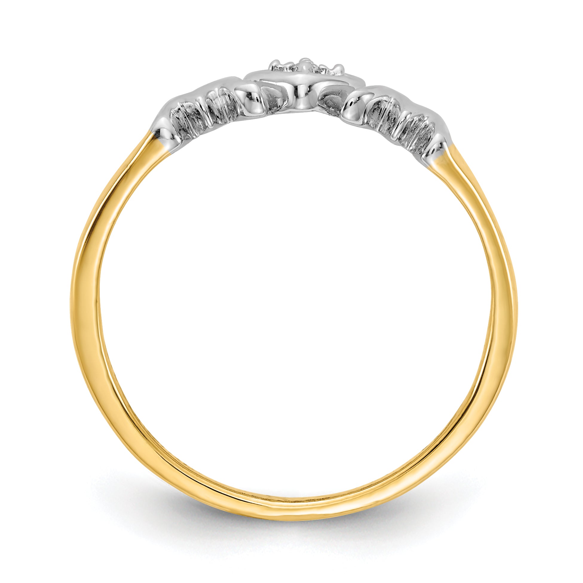 14k WithRhodium Diamond MOM Ring Secondary image