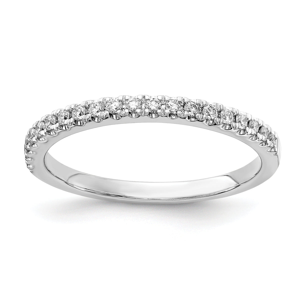 14K White Gold Lab Grown Diamond VS/SI DEF  1/5ct Wedding Band