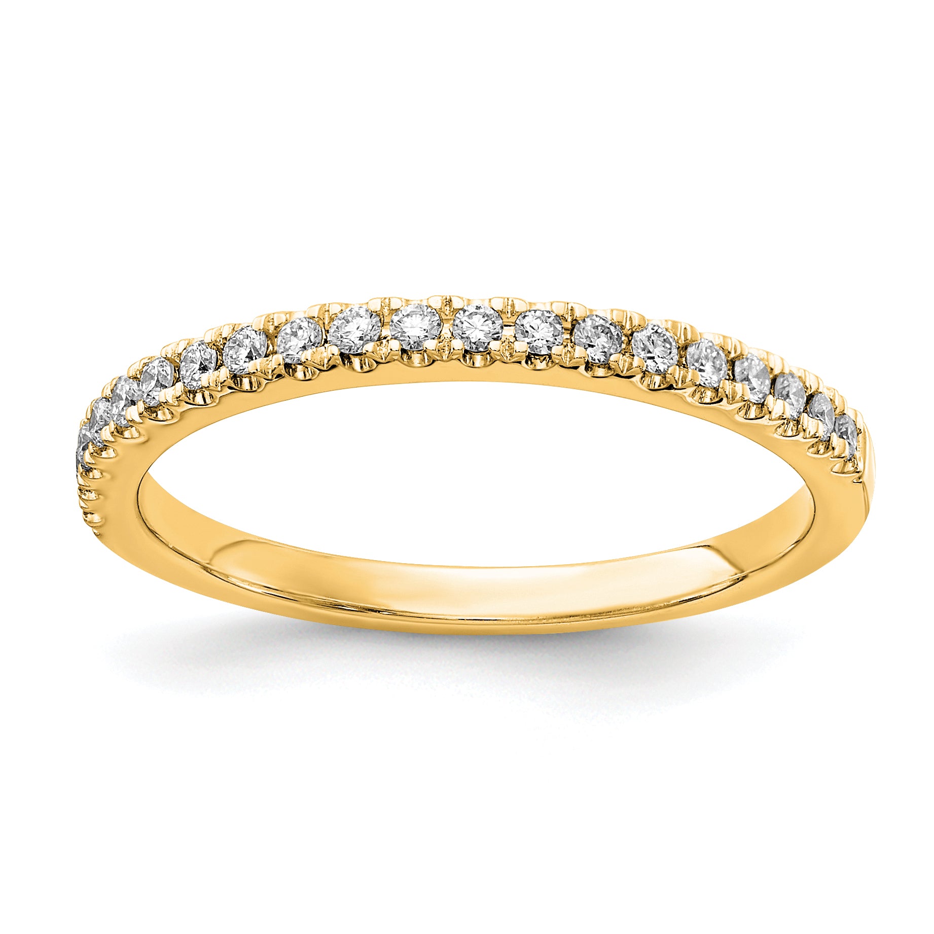 14K Lab Grown Diamond VS/SI DEF  1/5ct Wedding Band