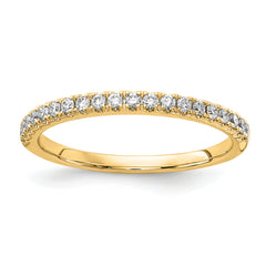 14K Lab Grown Diamond VS/SI DEF  1/4ct Wedding Band