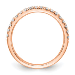 14K Rose Gold Lab Grown Diamond VS/SI DEF  1/3ct Wedding Band