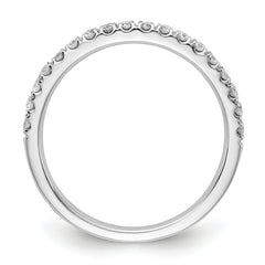 14K White Gold Lab Grown Diamond VS/SI DEF  1/3ct Wedding Band