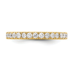 14ky Lab Grown Diamond VS/SI DEF  1/2ct Wedding Band