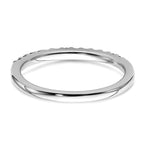 14k White Gold Diamond and Sapphire Band