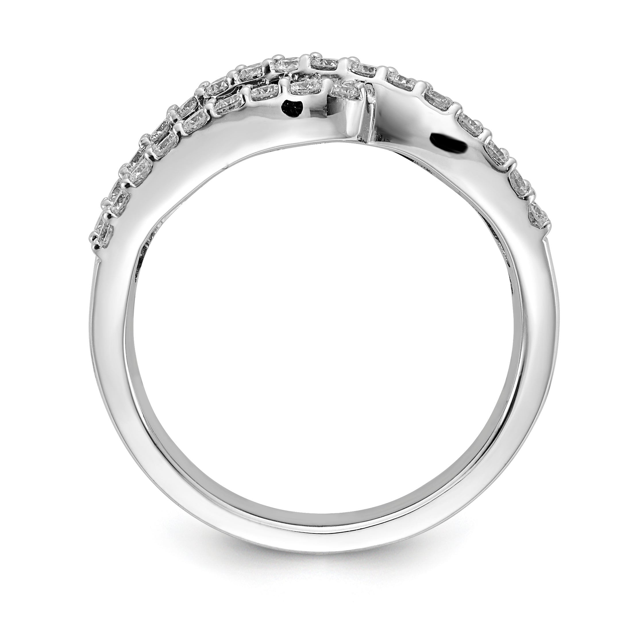14k White Gold Ruby Diamond Ring Secondary image