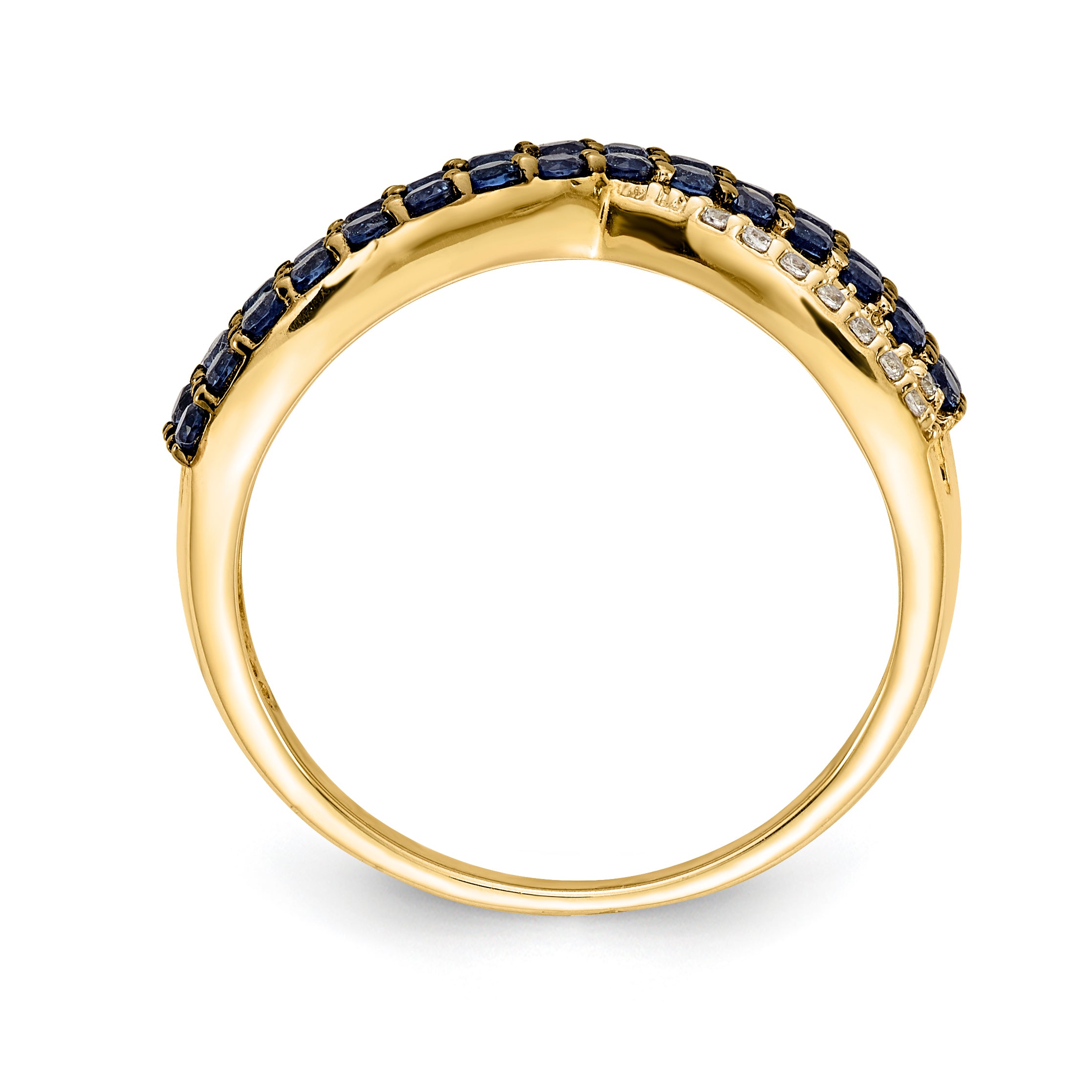 14k Sapphire and Diamond Ring Secondary image