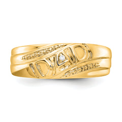 14k AA Diamond men's ring