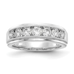 10K White Gold Lab Grown Diamond, VS/SI GH, Men's Ring