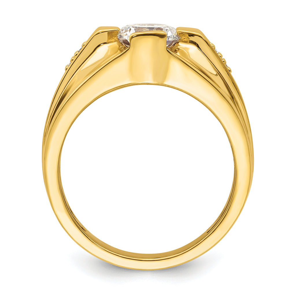 14K Certified Lab Grown Diamond Complete Men's Ring