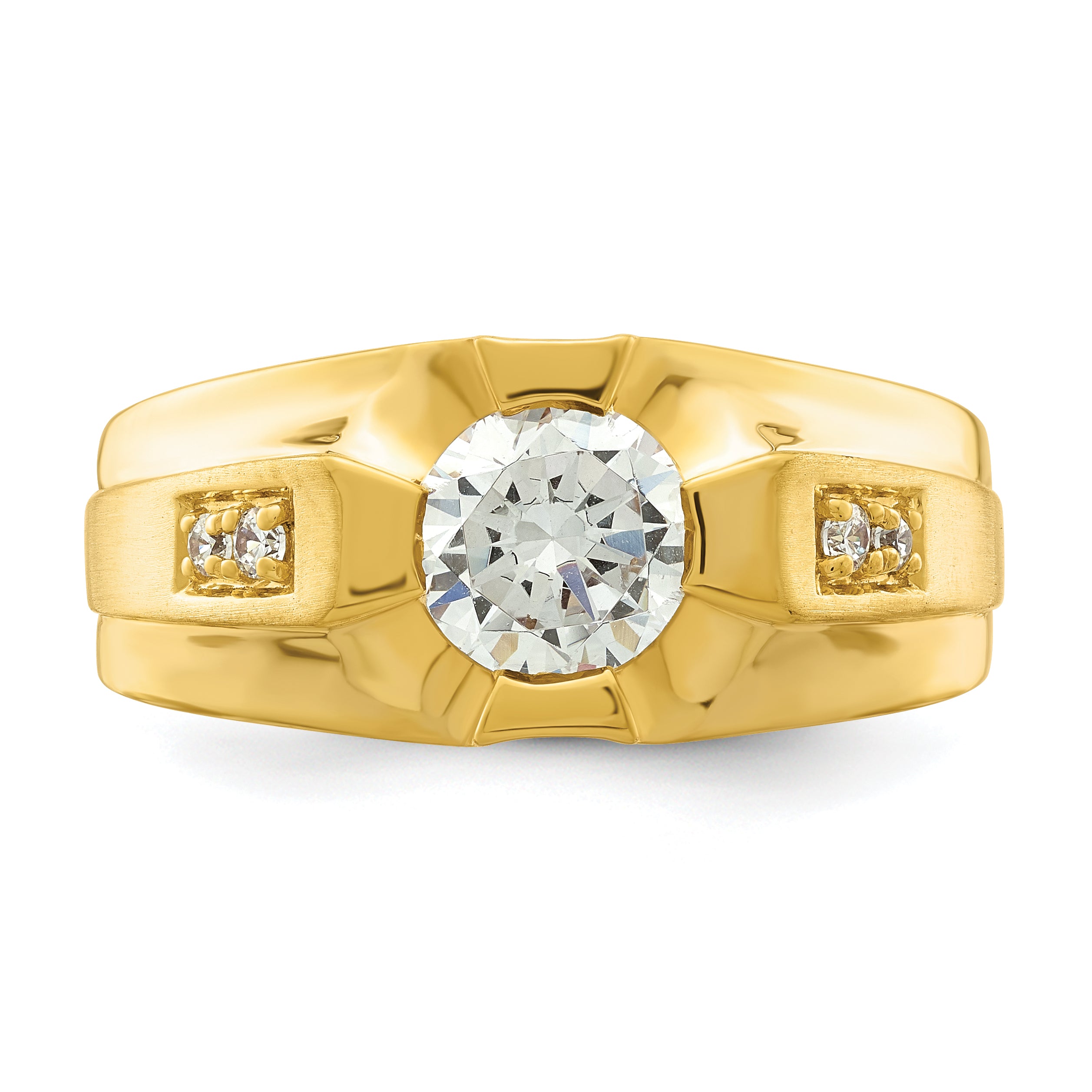14K Certified Lab Grown Diamond Complete Men's Ring