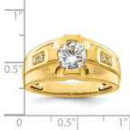 14K Certified Lab Grown Diamond Complete Men's Ring