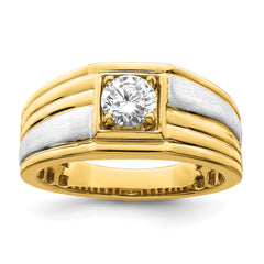 14K Two-Tone Lab Grown Diamond VS/SI GH, Men's Ring
