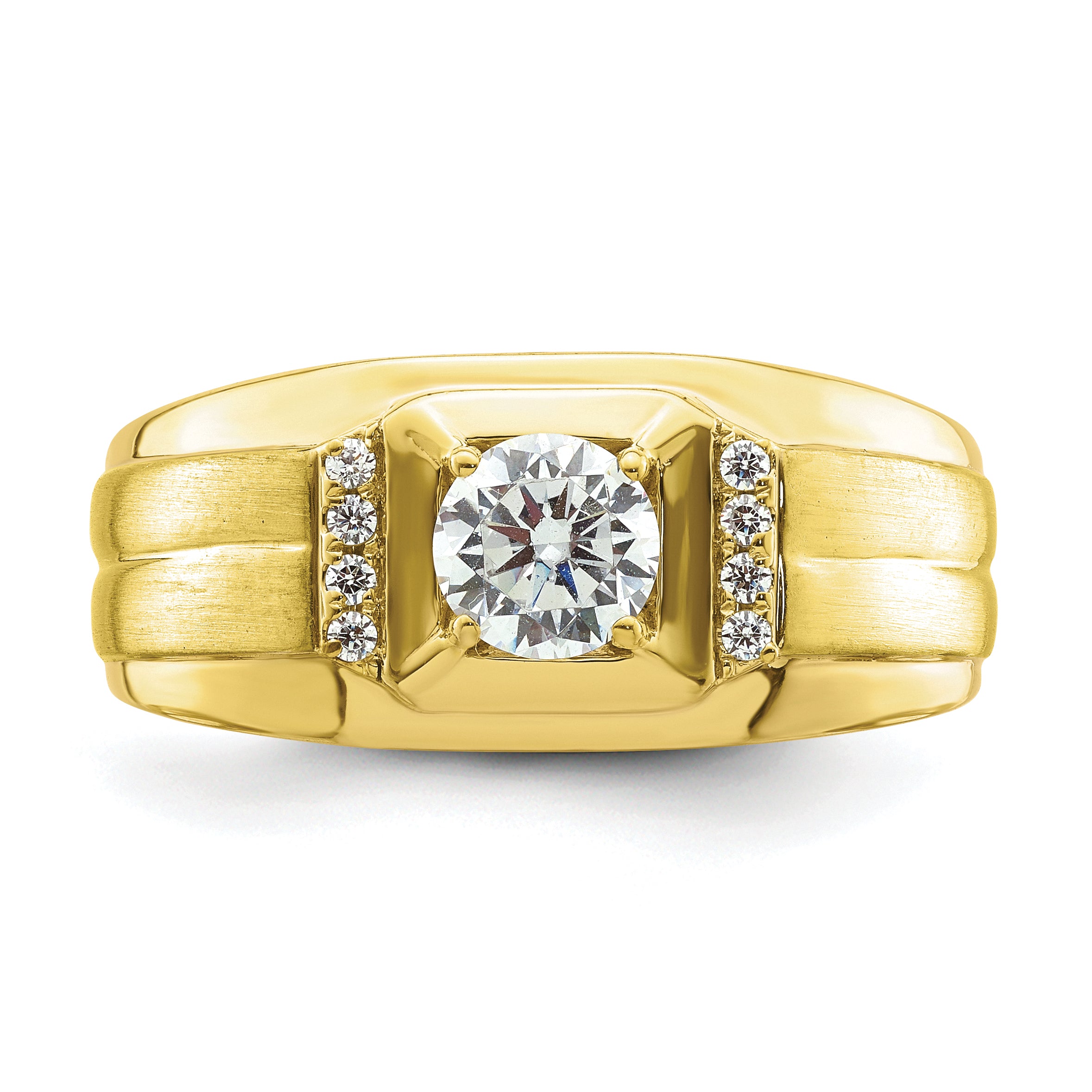10K Lab Grown Diamond Complete Men's Ring