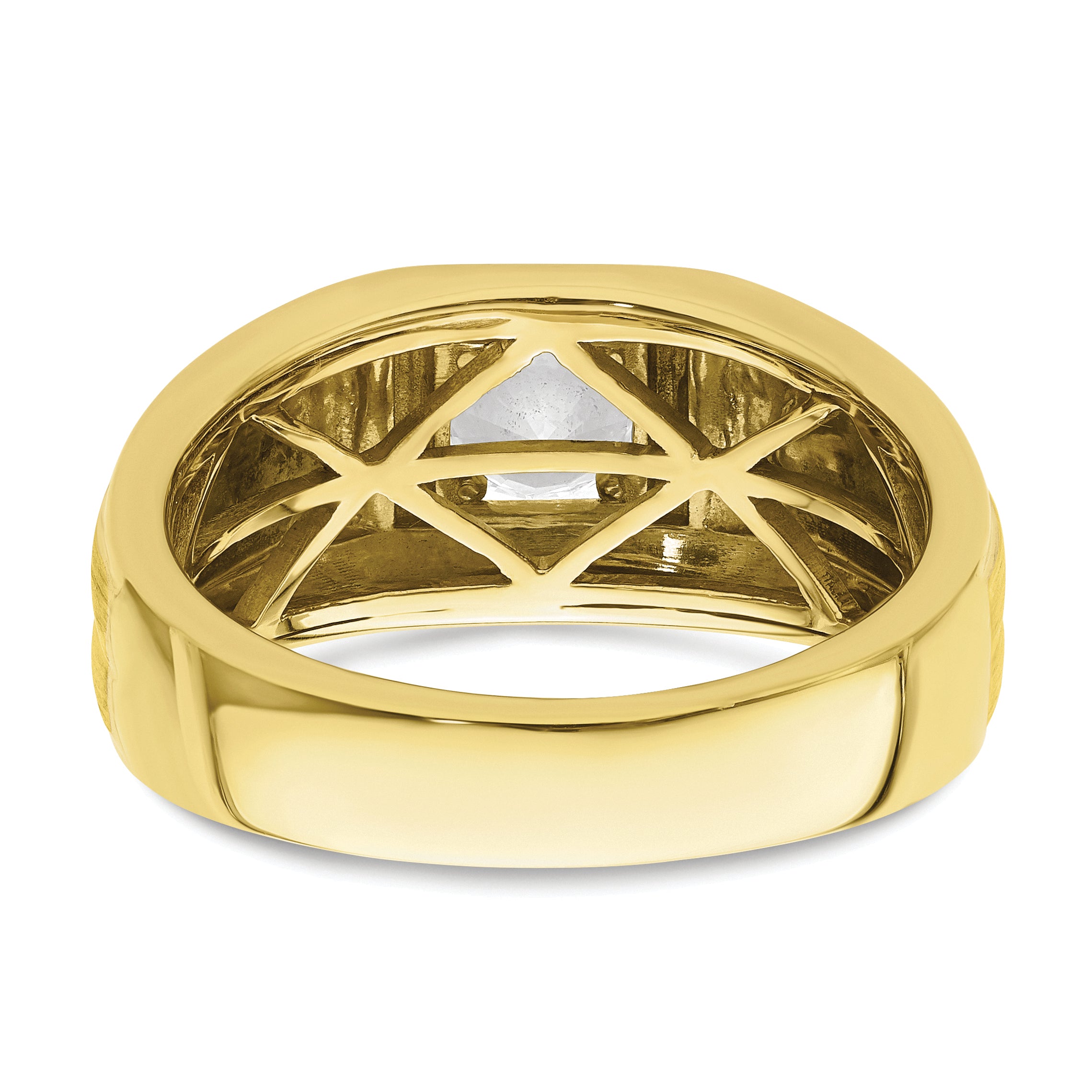 10K Lab Grown Diamond Complete Men's Ring