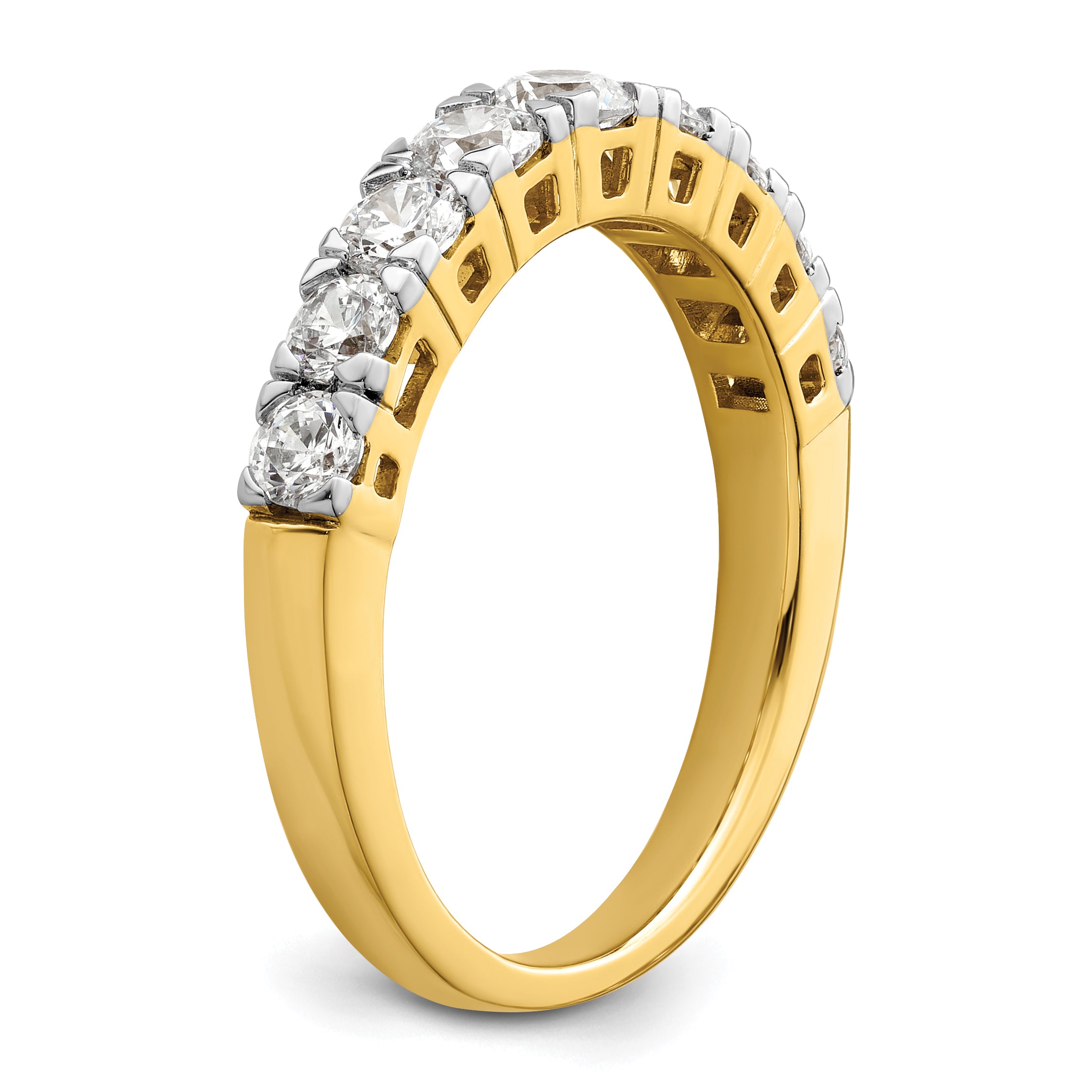 14K Lab Grown Diamond VS/SI GH, 9-Stone Band