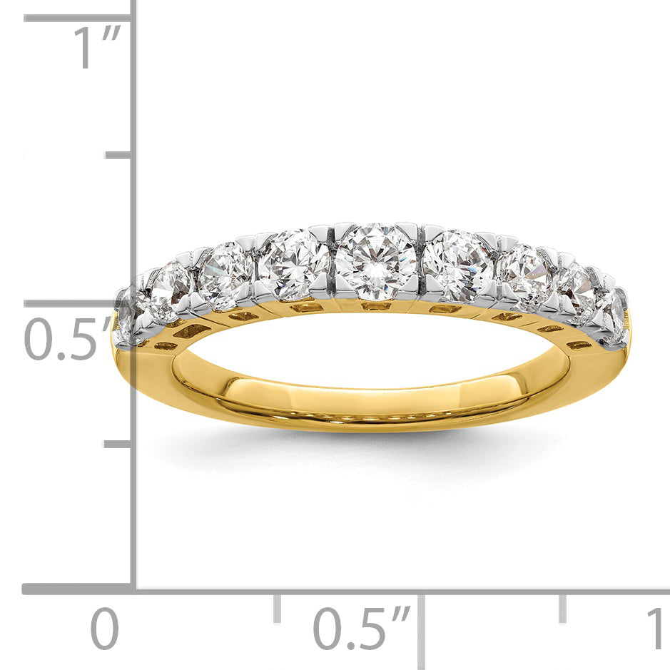 14K Lab Grown Diamond VS/SI GH, 9-Stone Band