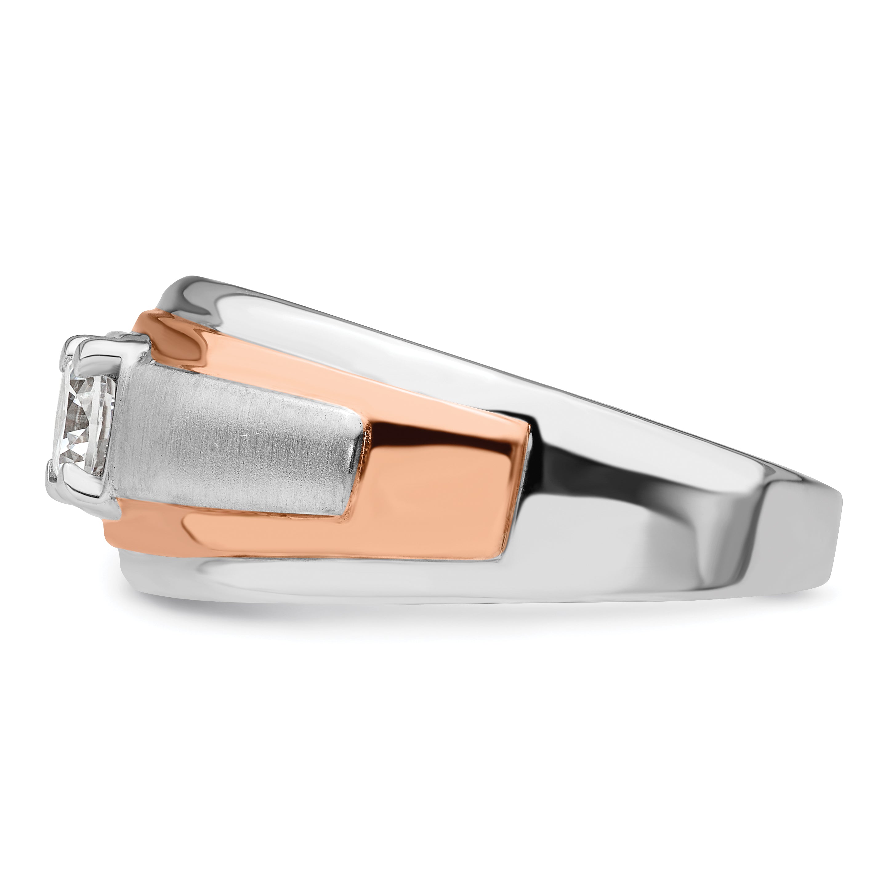 14K Two-Tone Lab Grown Diamond VS/SI GH, Men's Ring - 10