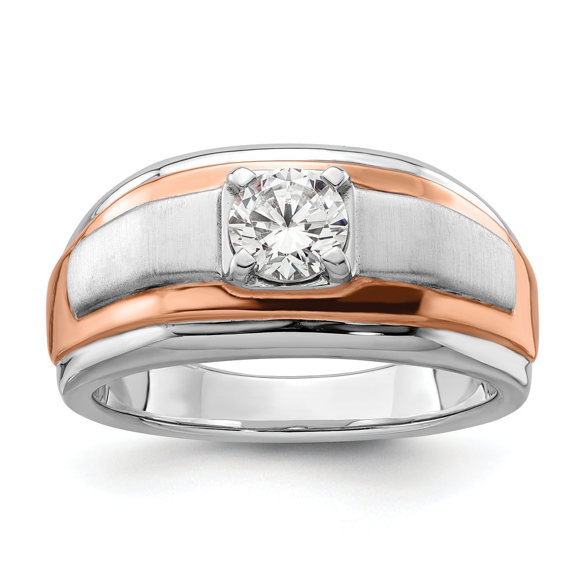 14K Two-Tone Lab Grown Diamond VS/SI GH, Men's Ring