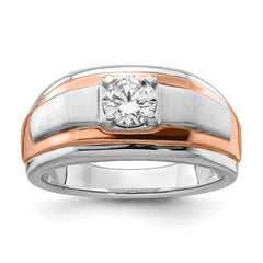 14K Two-Tone Lab Grown Diamond VS/SI GH, Men's Ring