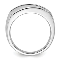 10K White Gold Lab Grown Diamond VS/SI GH, Men's 5-Stone Ring