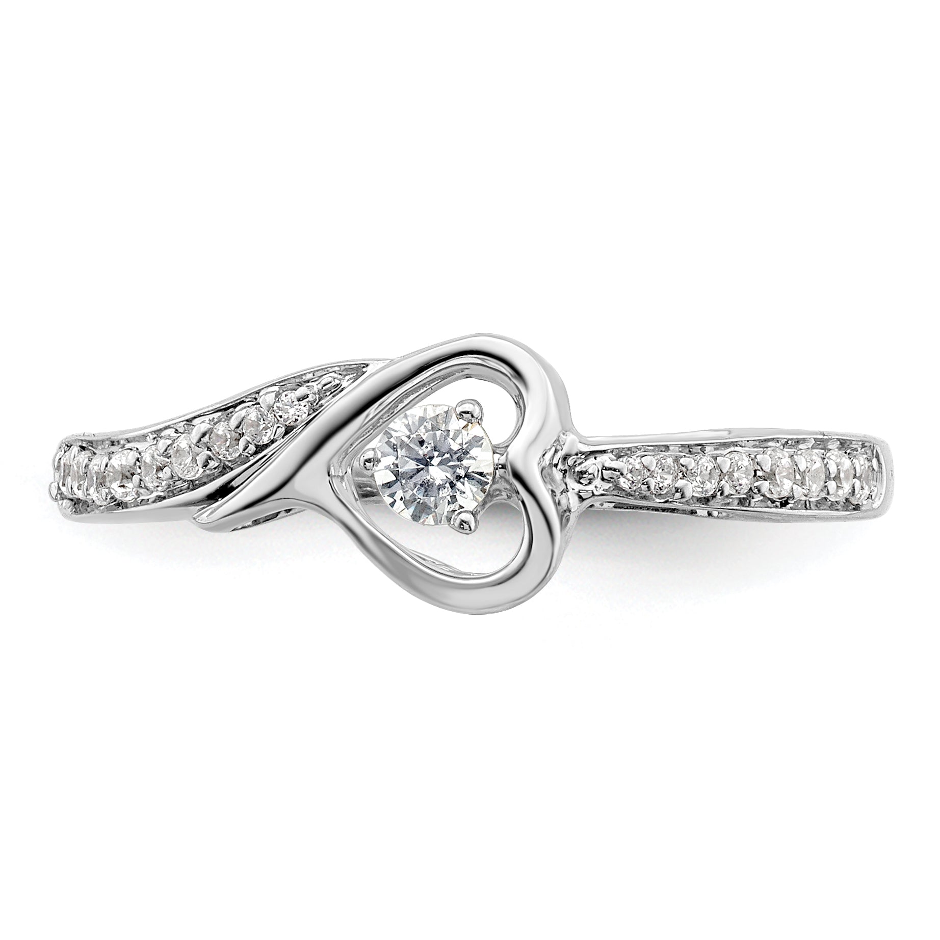 14K White Gold First Promise Lab Grown Diamond VS/SI GH, Promise Ri