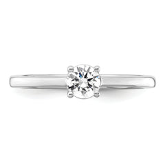 14k White Gold Lab Grown Diamond Complete Engagement Ring