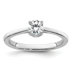 14k White Gold Lab Grown Diamond Complete Engagement Ring