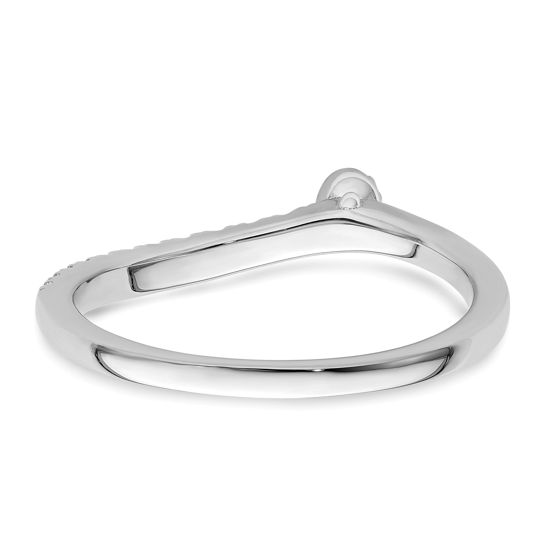 14K White Gold Lab Grown Dia Two Promises Comp Promise/Band Ring