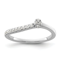 14K White Gold Lab Grown Dia Two Promises Comp Promise/Band Ring