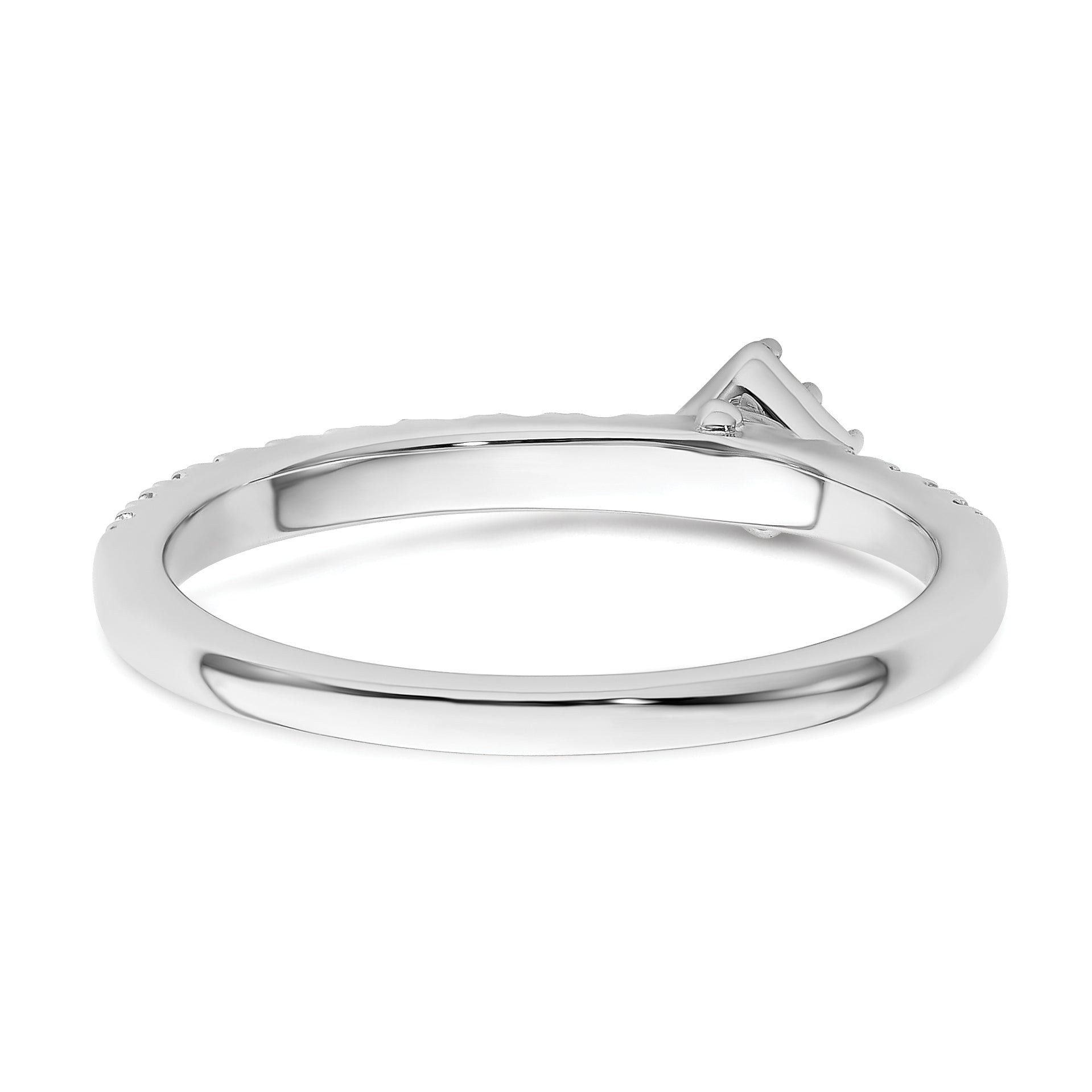 14K White Gold Lab Grown Dia Two Promises Comp Promise/Band Ring