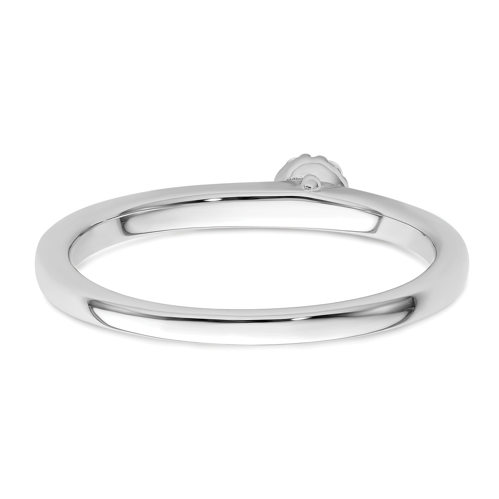 14K White Gold Lab Grown Dia Two Promises Comp Promise/Band Ring